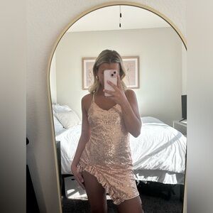 Mini Gold Dress